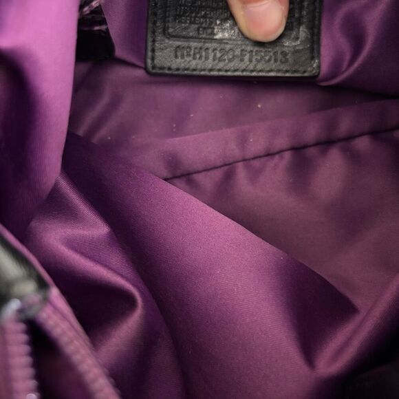 Coach Black Leather Shoulder Purse - Picture 11 of 11